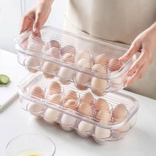 16-Grid Acrylic Egg Storage Container with Handle & Lid — Acrylic, Arvani Home Essentials