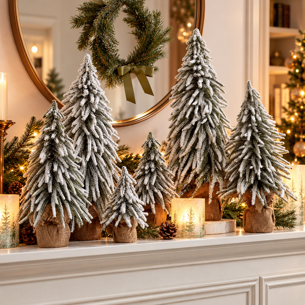 60cm Snow-Covered Christmas Tree Decoration