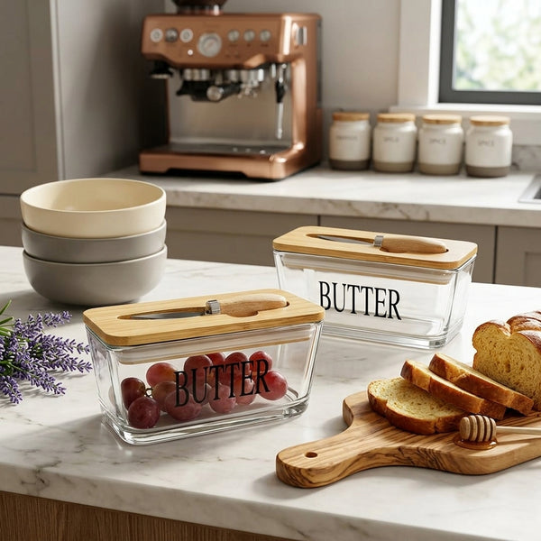 500ml Glass Butter Tin