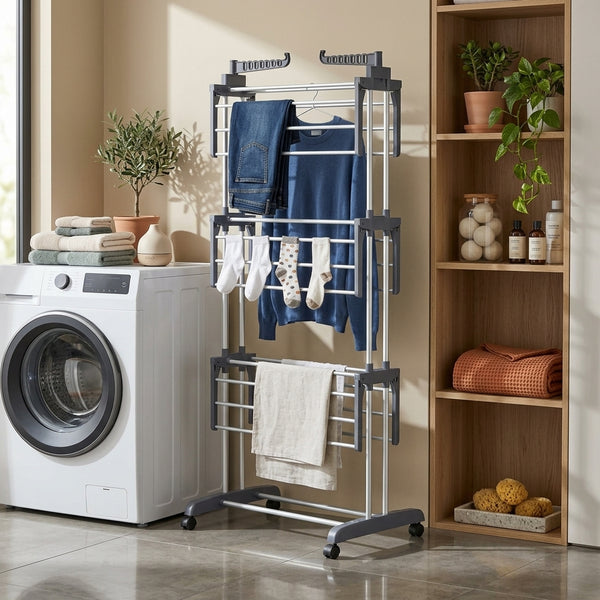 4-Tier Foldable Clothes Drying Rack
