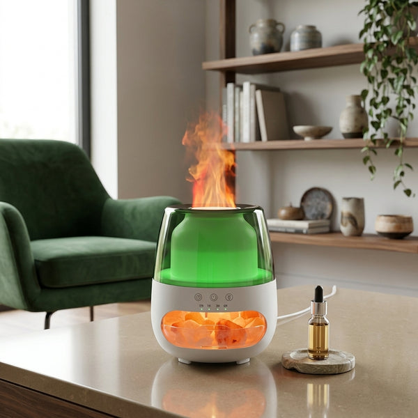 Salt Lamp Flame Humidifier