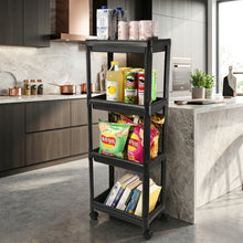 4-Tier Storage Rack with Movable Wheels – view 2