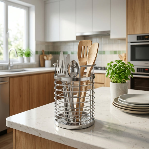 Stainless Steel Rotating Chopstick Holder