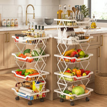4-Layer Metallic Kitchen Rack