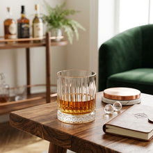 225ml Vertical Striped Clear Whiskey Glasses – view 2
