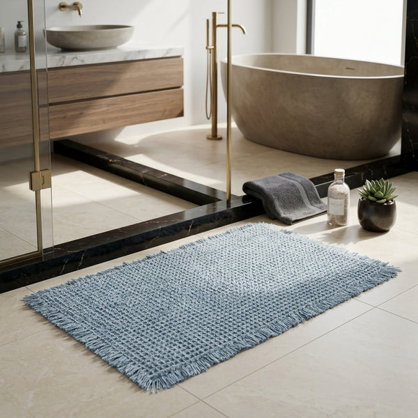 Minimalist Waffle Bathroom Door Mat