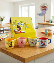 4-Piece SpongeBob SquarePants Ceramic Coffee Mug Set