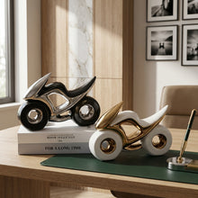 Ceramic Motorbike Décor – Decorative Motorcycle Display Ornament