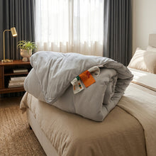 Premium Soya Bean Filled Duvet – A+ Quality, Grey & Cream