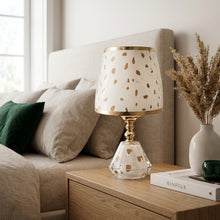 Simple Golden Polka Bedside Lamp – view 2