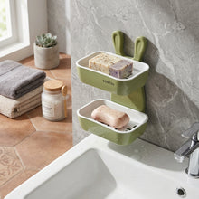 Mouse-Shaped Double-Layer Soap Dish with Drainer