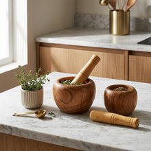 500ml Bamboo Mortar and Pestle – view 2