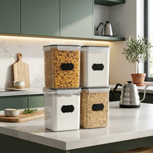 4-Piece Large Airtight Pantry Food Storage Canister Set