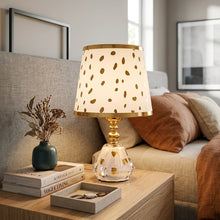Simple Golden Polka Bedside Lamp – view 4