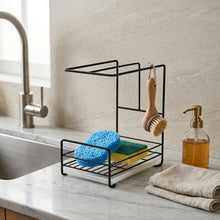 Metallic Kitchen Sink Caddy with Draining Tray – view 2