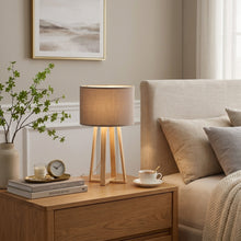 Wooden Tripod Table Lamp – view 2