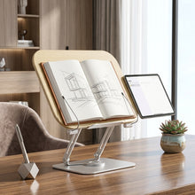 Portable Rotating Bamboo Laptop & Book Stand – Adjustable Study Desk Holder