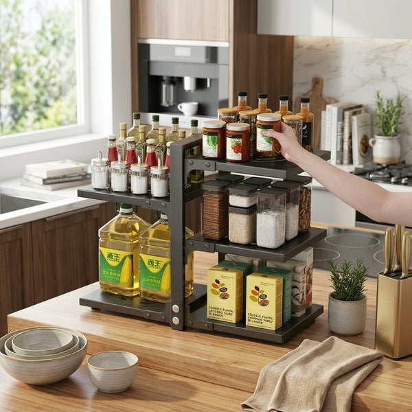 Adjustable Multi-Layer Pot Storage Rack