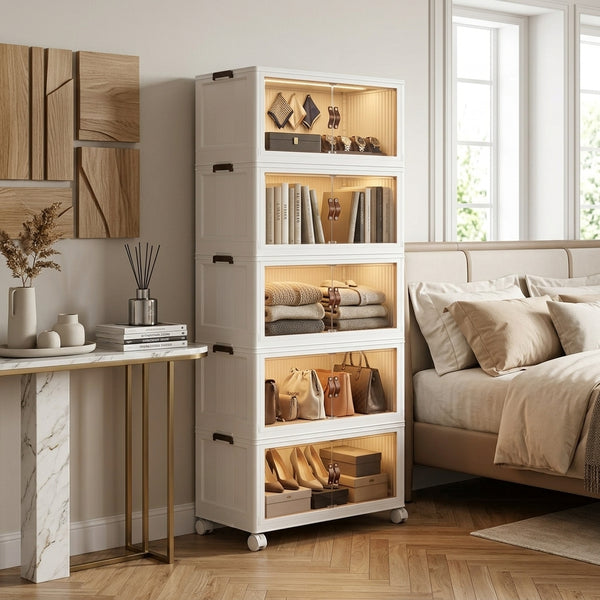 5-Layer Foldable Storage Cabinet