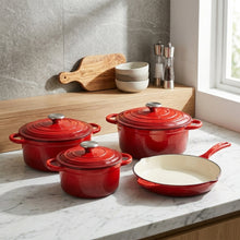 7-Piece Enamel Cast Iron Cookware Set – view 3
