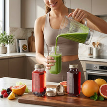 4-Piece Reusable Glass Bottles Set