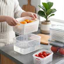 3-Piece Food Storage Container Set with Drain Baskets – view 4