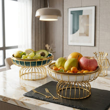 European-Style Ceramic Fruit Plate – Elegant Decorative Serving Dish
