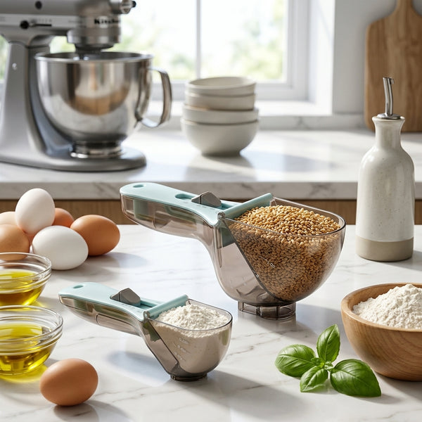 Adjustable Graduated Measuring Cup & Spoon