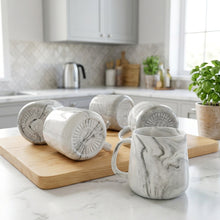 Pearl Marble Porcelain Tea & Coffee Mugs – Premium Ceramic Drinkware
