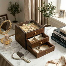 3-Tier Wooden Jewellery Storage Box