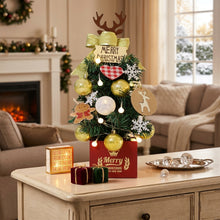 Mini Desktop Christmas Tree with LED Lights and Accessories – view 2