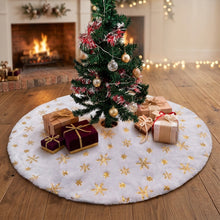 Luxurious Plush Christmas Tree Skirt