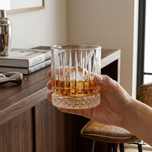225ml Vertical Striped Clear Whiskey Glasses – view 3