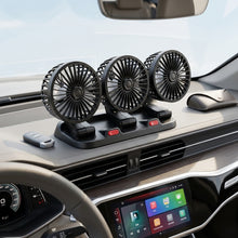 3-Head Car Cooling Fan 24V