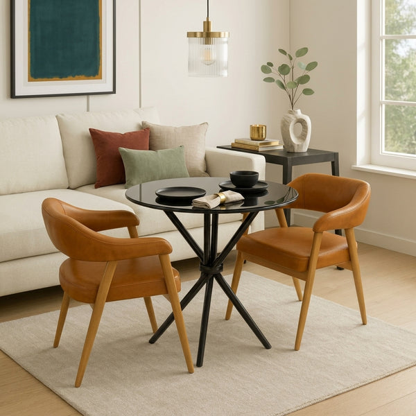 Round Glass Dining Table