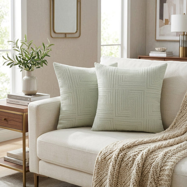 Luxury Chenille Jacquard Cushion Cover – Soft Decorative Throw Pillow Case