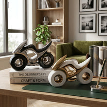 Ceramic Motorbike Décor – Decorative Motorcycle Display Ornament