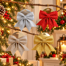 30cm PVC Christmas Flower Bow Decoration – view 3