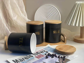 3 pcs Set Cannisters — Dinnerware, Arvani Home Essentials