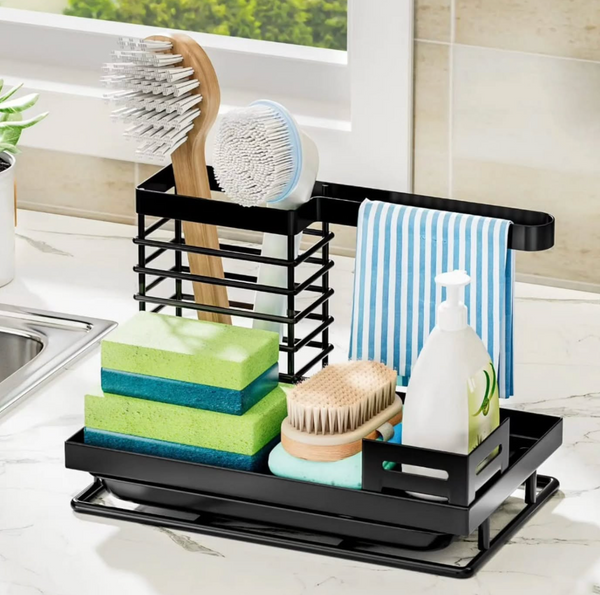 Stainless steel sink caddy — Stainless steel, Arvani Home Essentials