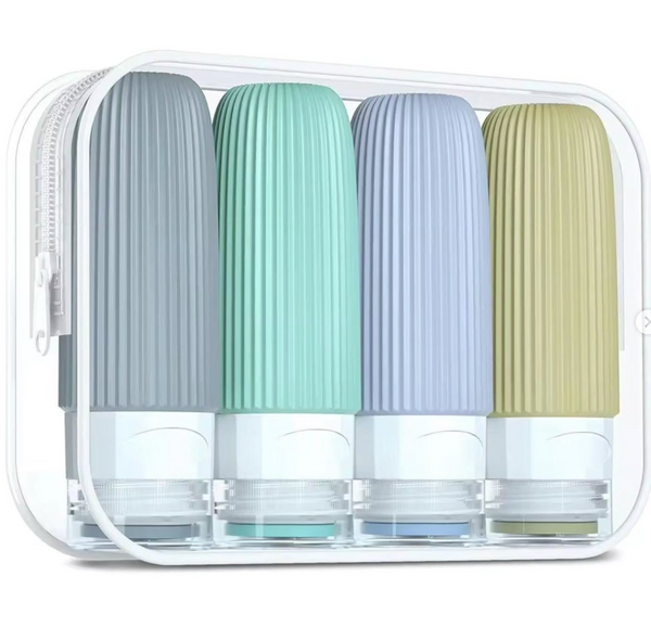 4pcs set 100ml travel bottles — Kitchen Storage & Organisation, Arvani Home Essentials