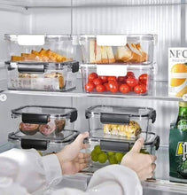 3pcs Acrylic Food Storage Containers shown from another angle (Acrylic)