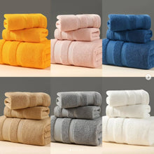 3 pcs Combed Cotton Bath Towel Sets — Cotton, Arvani Home Essentials