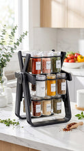 18-Piece Rotating Spice Jar Set with 180ml Jars