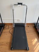 A 8-speed walking pad/treadmill with Foldable handle bars shown from another angle (Fitness & Health)