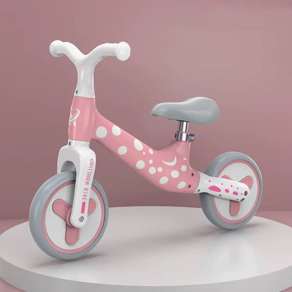 Balance Bicycle size 12 No pedals — Brown,Pink, Fluorescent Green, Arvani Home Essentials