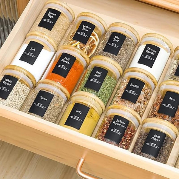 12pc Set Spice Jars — Kitchen Storage & Organisation, Arvani Home Essentials