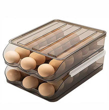 2 layer stackable automatic rolling fridge egg organizer — Kitchen Storage & Organisation, Arvani Home Essentials