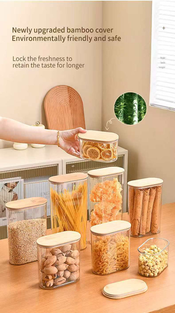 4pcs set acrylic storage containers — Acrylic, Arvani Home Essentials