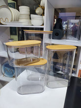 4pcs set acrylic storage containers shown from another angle (Acrylic)